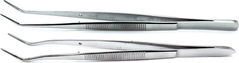 Premium Instruments 2 Pcs Dental Tweezer College and Foil/Meriam Serrated Beak Dressing Pliers Cotton Surgical Forcep Diagnostic Instruments - Image 2